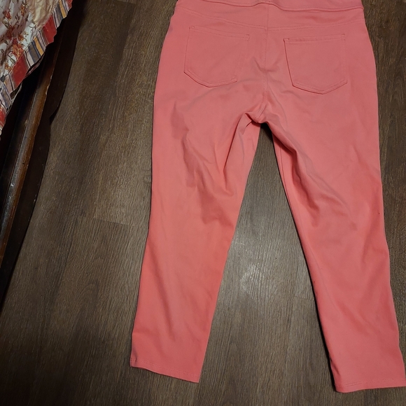 Kim Rogers Coral Pants and Multicolor Striped Trousers - Picture 4 of 6